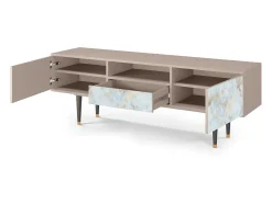 Móvel De Tv* Mueble de TV - 170х59х41 cm - T6 - Golden Waves, Latte Bege