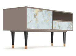 Online Mueble de TV - 115х59х48 cm - T3 - Golden Waves, Latte Bege