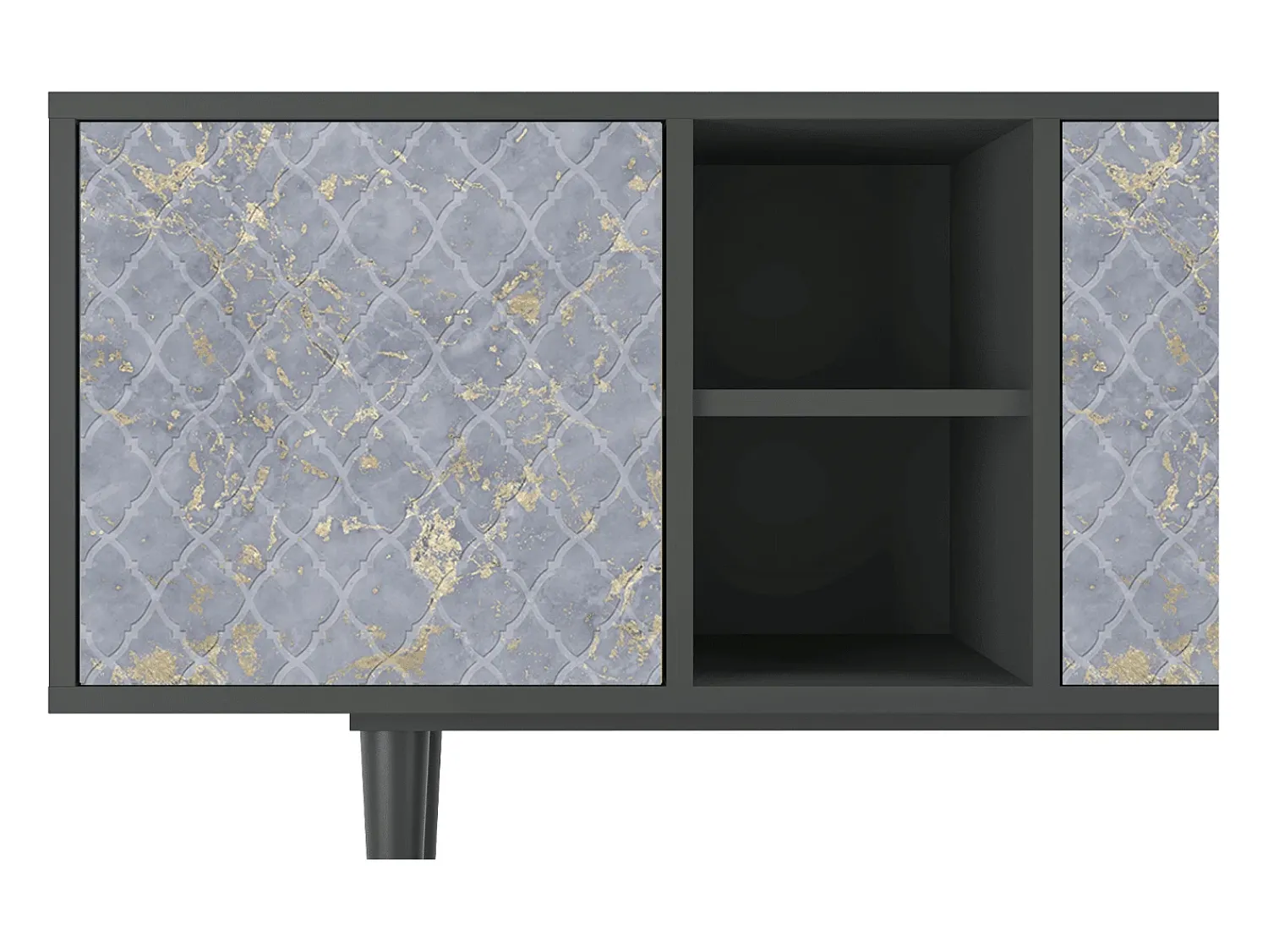 Mueble de TV - 150х69х41 cm - T5 - Golden Smoke, Antracite^ Móvel De Tv