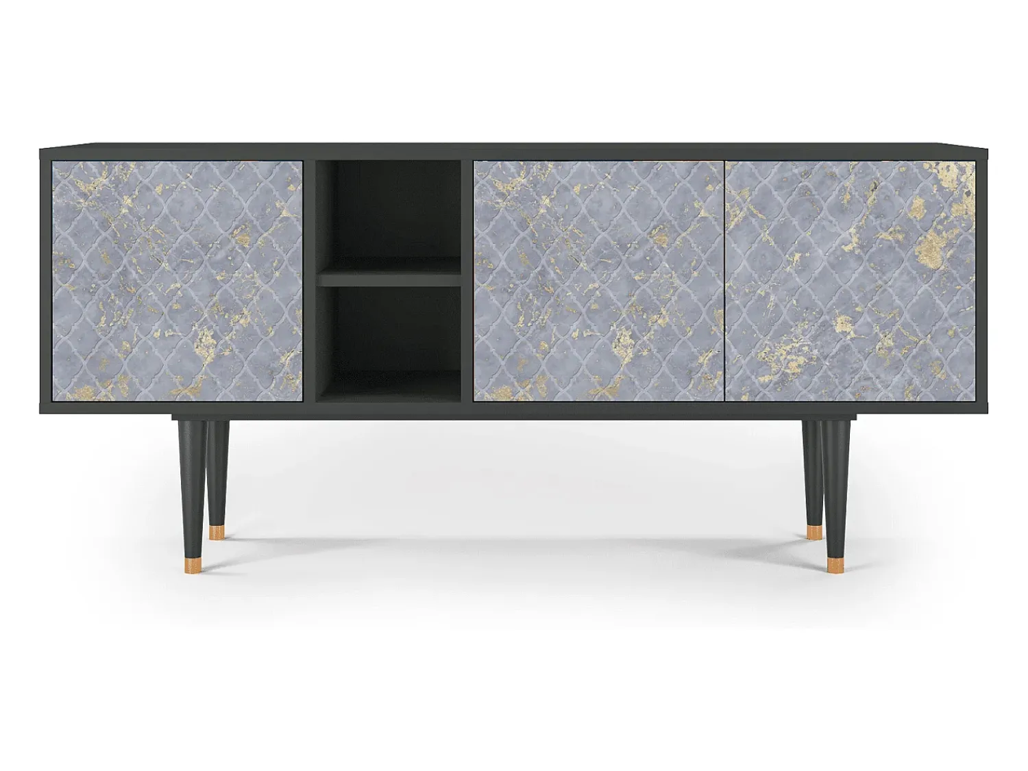 Mueble de TV - 150х69х41 cm - T5 - Golden Smoke, Antracite^ Móvel De Tv