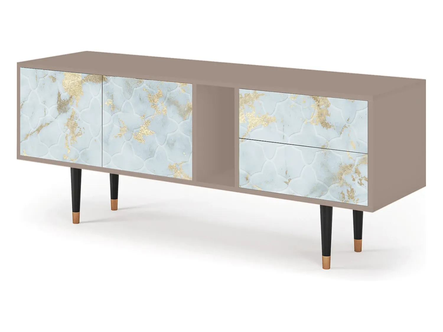Hot Mueble de TV - 170х69х48 cm - T1 - Golden Waves, Latte Bege