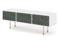 Móvel De Tv| Mueble de TV - 170х59х48 cm - T4 - Golden Empire, Branco Bege