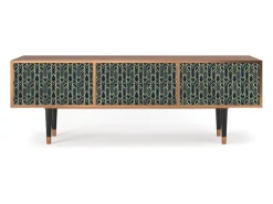 Hot Mueble de TV - 170х59х48 cm - T4 - Golden Empire, Nogueira Castanho