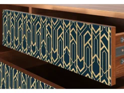 Hot Mueble de TV - 170х59х48 cm - T4 - Golden Empire, Nogueira Castanho