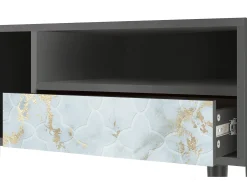 Mueble de TV - 115х59х48 cm - T3 - Golden Waves, Antracite^ Móvel De Tv