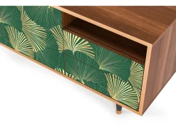 Mueble de TV - 125х56х41 cm - T7 - Gold Ginkgo, Nogueira^ Móvel De Tv