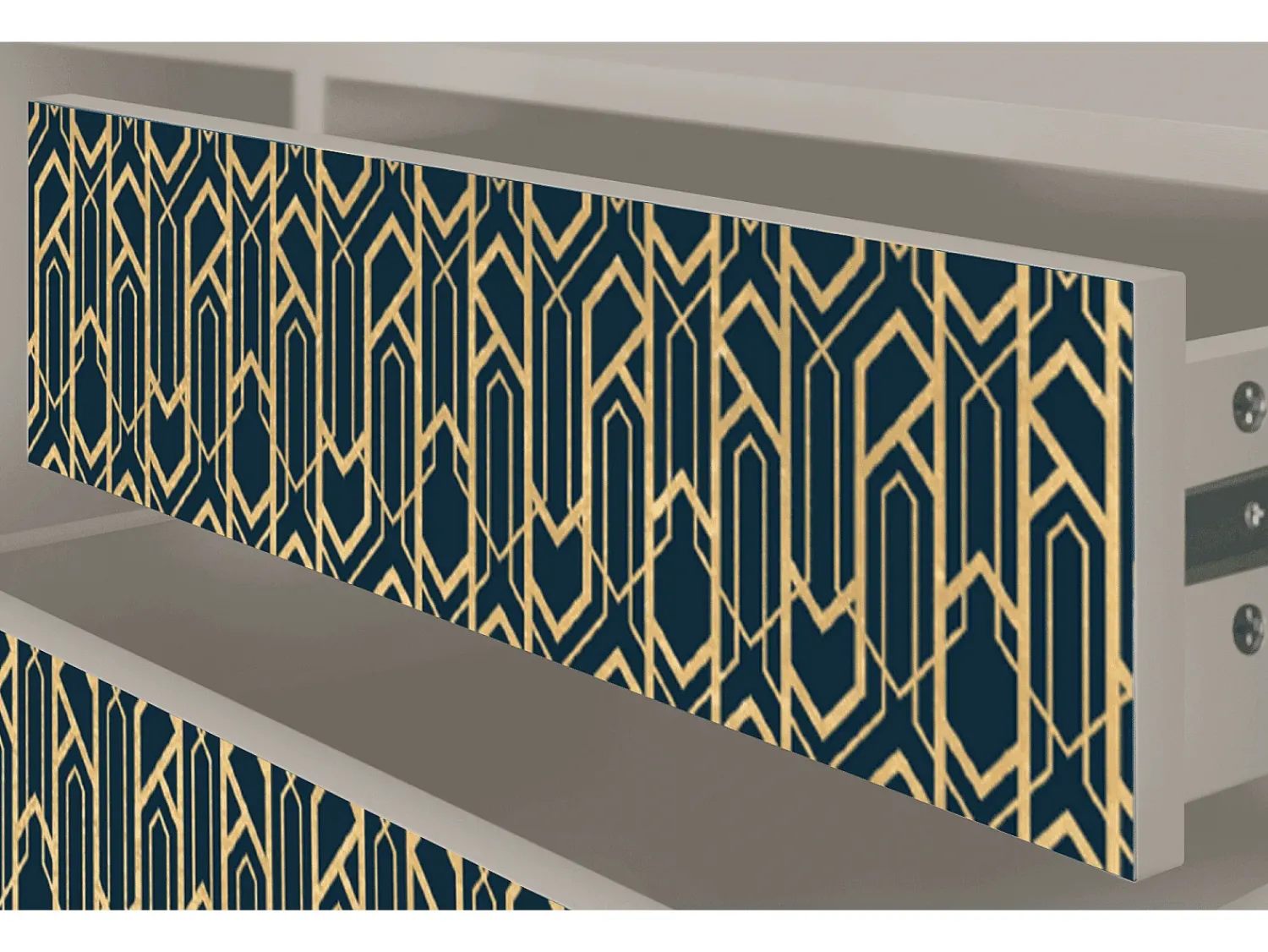 Móvel De Tv* Mueble de TV - 170х59х48 cm - T4 - Golden Empire, Areia Bege