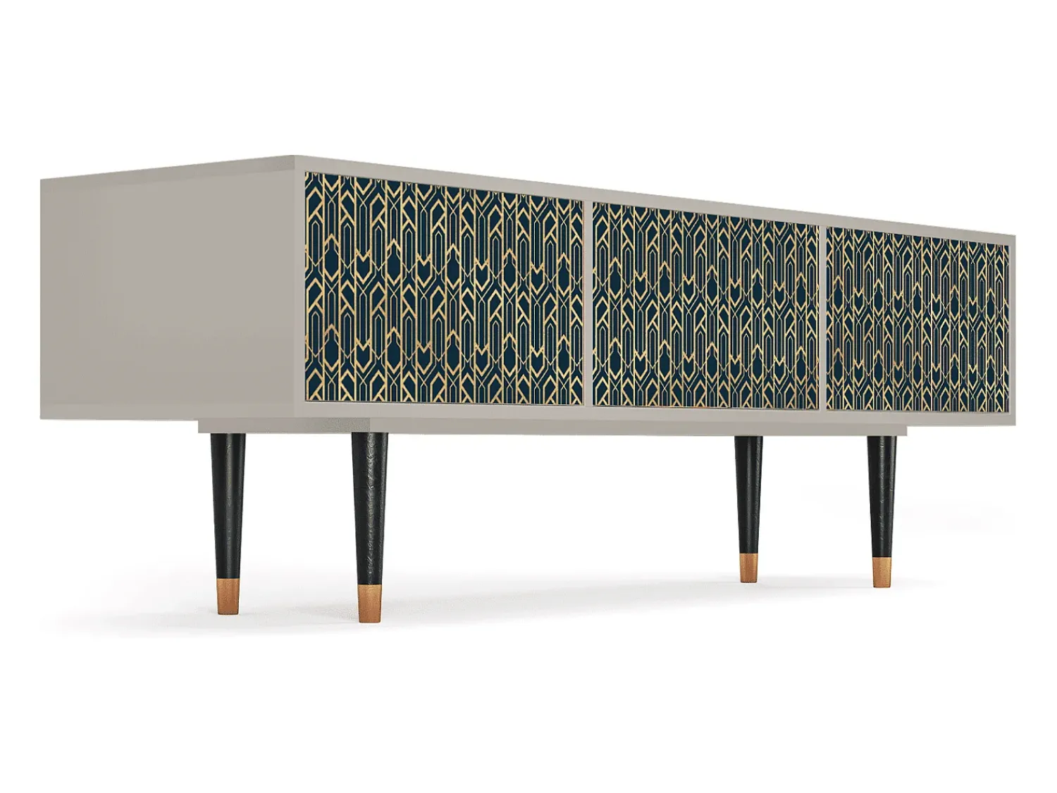 Móvel De Tv* Mueble de TV - 170х59х48 cm - T4 - Golden Empire, Areia Bege