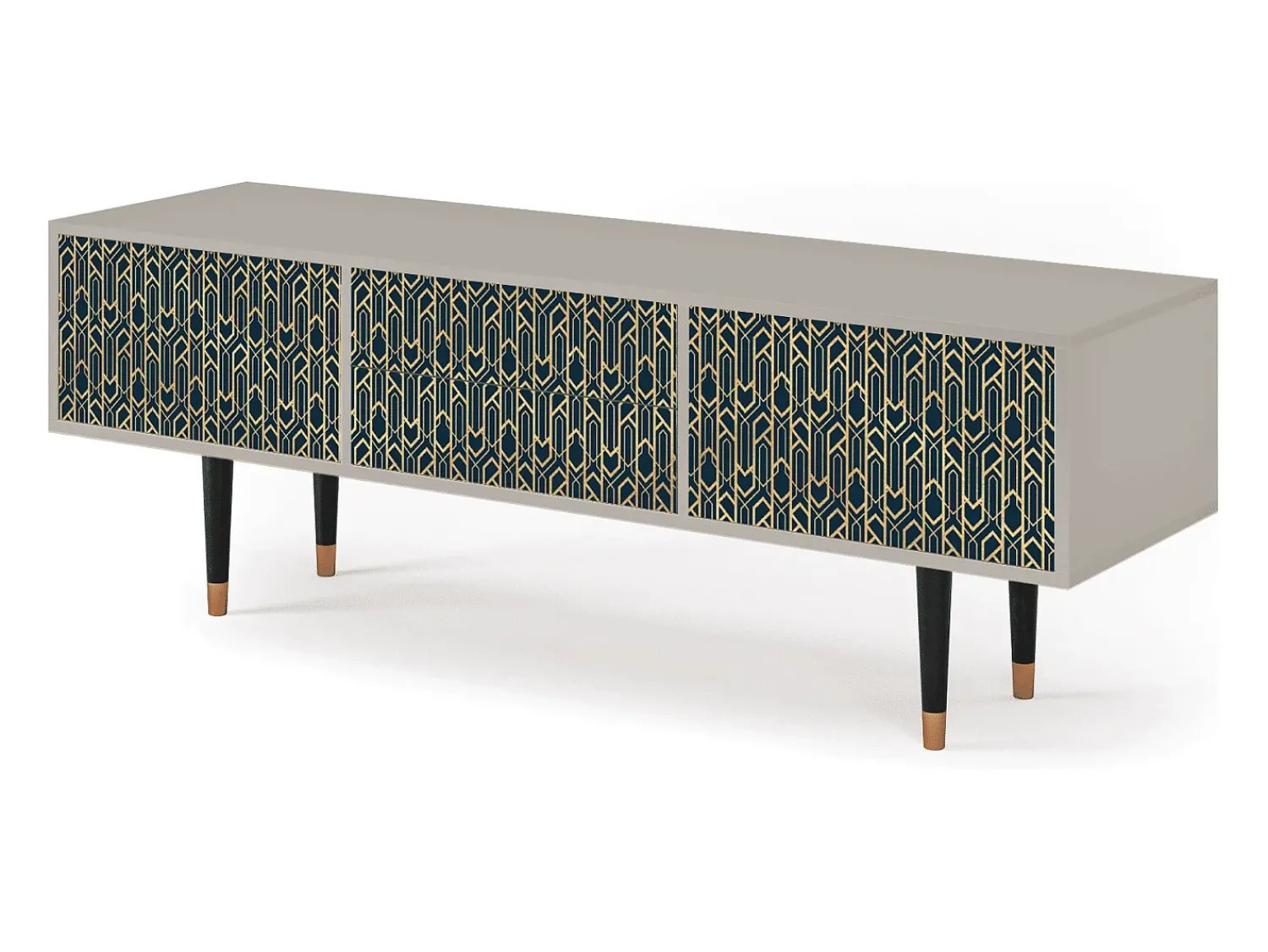 Móvel De Tv* Mueble de TV - 170х59х48 cm - T4 - Golden Empire, Areia Bege
