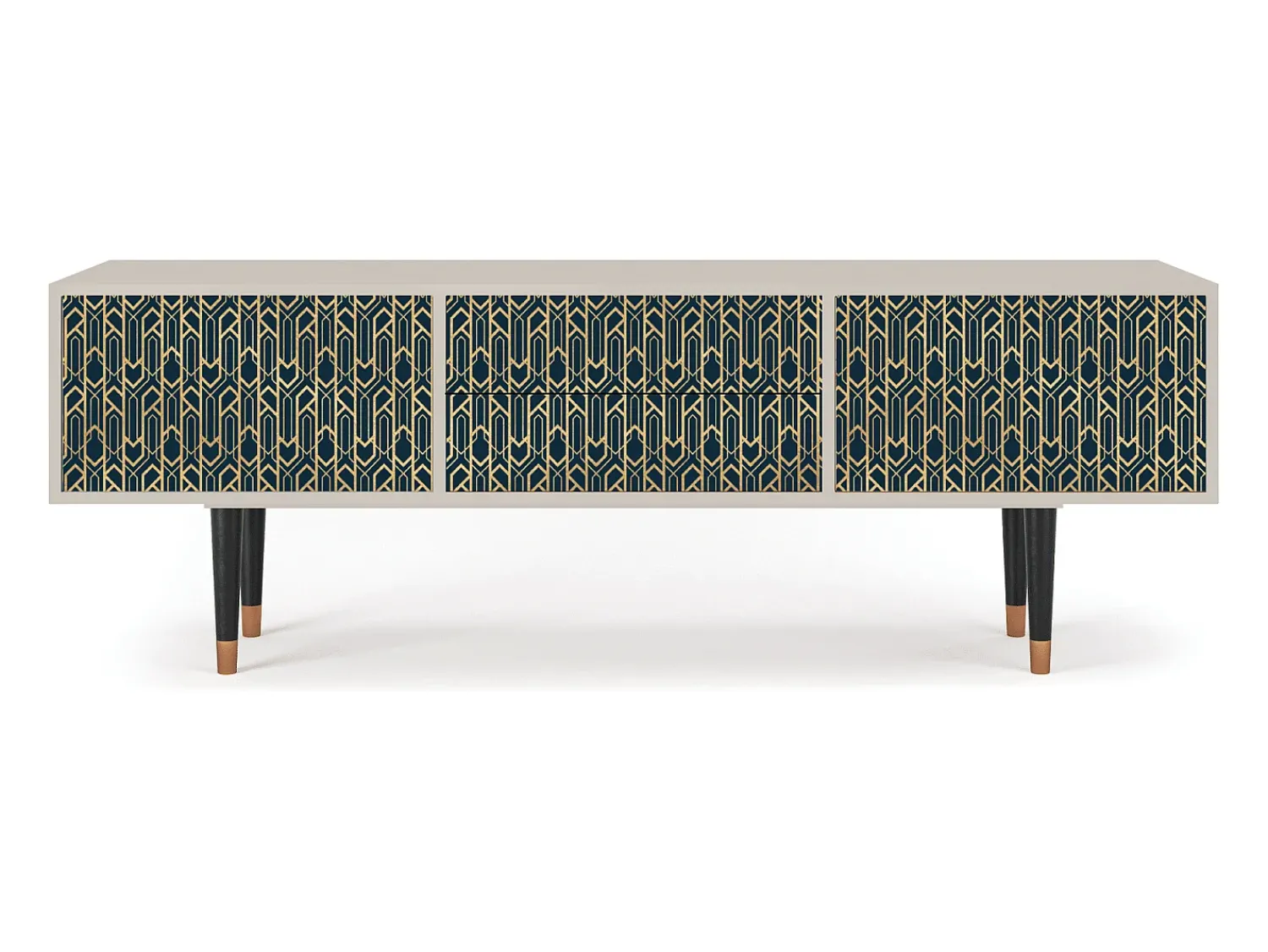 Móvel De Tv* Mueble de TV - 170х59х48 cm - T4 - Golden Empire, Areia Bege