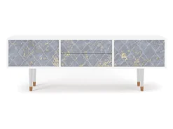 Clearance Mueble de TV - 170х59х48 cm - T4 - Golden Smoke, Branco Bege