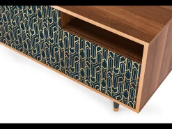 Mueble de TV - 125х56х41 cm - T7 - Golden Empire, Nogueira^ Móvel De Tv