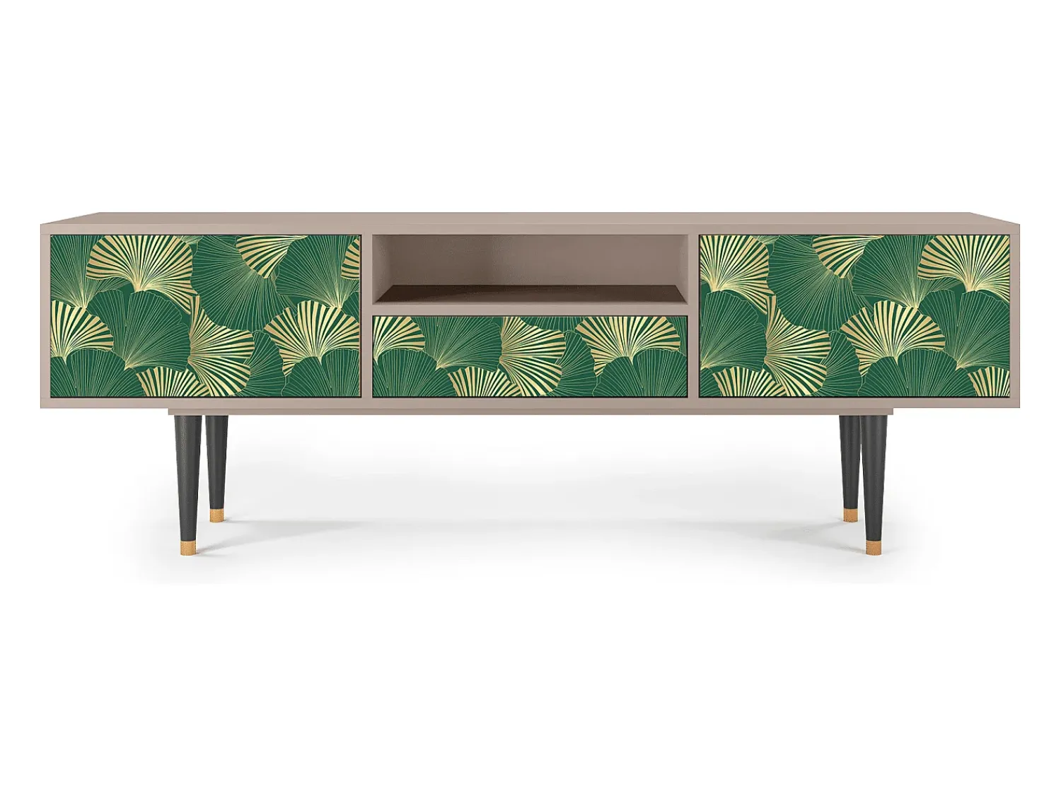 Móvel De Tv| Mueble de TV - 170х59х41 cm - T6 - Gold Ginkgo, Latte Bege