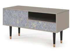 Best Mueble de TV - 115х59х48 cm - T3 - Golden Smoke, Areia Bege