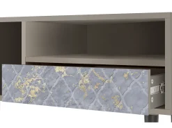 Best Mueble de TV - 115х59х48 cm - T3 - Golden Smoke, Areia Bege