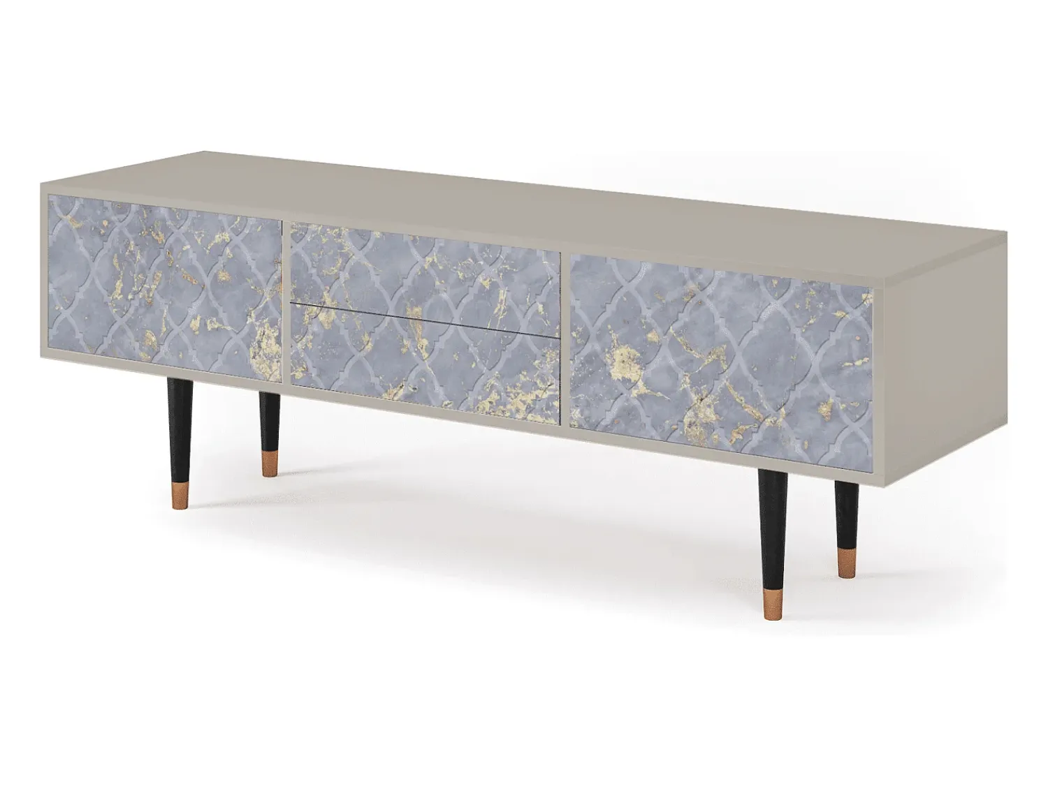 Móvel De Tv| Mueble de TV - 170х59х48 cm - T4 - Golden Smoke, Areia Bege