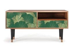 Hot Mueble de TV - 115х59х48 cm - T3 - Gold Ginkgo, Nogueira Castanho