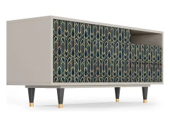 New Mueble de TV - 125х56х41 cm - T7 - Golden Empire, Areia Bege