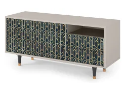 New Mueble de TV - 125х56х41 cm - T7 - Golden Empire, Areia Bege