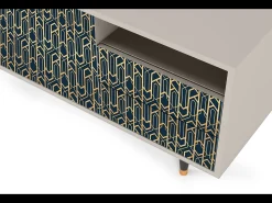 New Mueble de TV - 125х56х41 cm - T7 - Golden Empire, Areia Bege