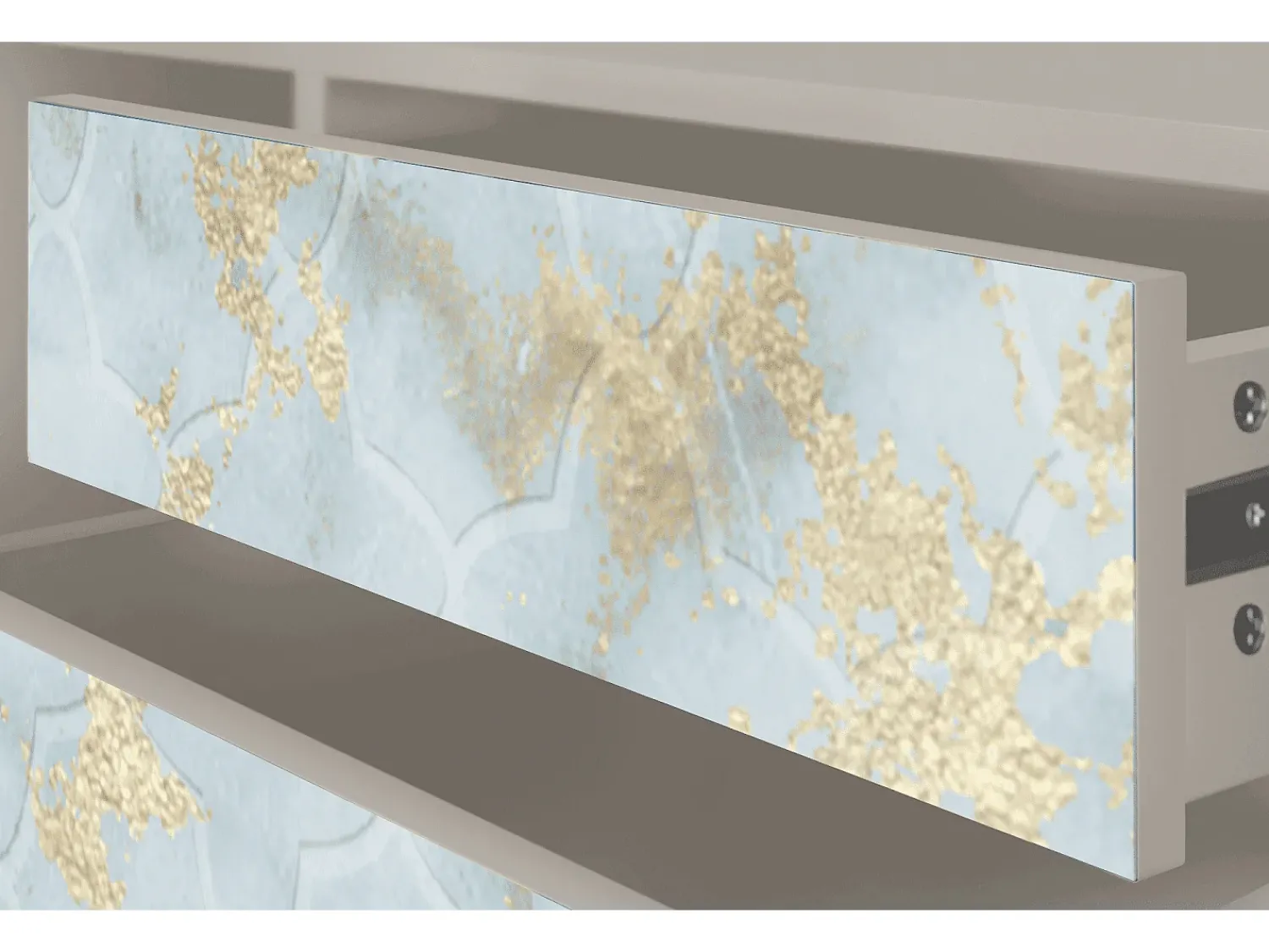 Móvel De Tv* Mueble de TV - 170х59х48 cm - T4 - Golden Waves, Areia Bege