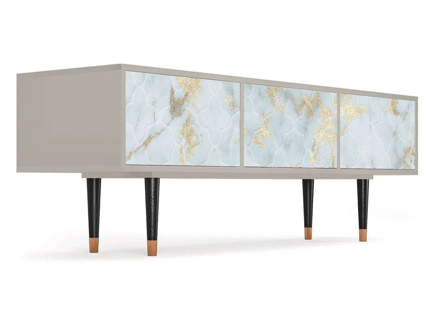 Móvel De Tv* Mueble de TV - 170х59х48 cm - T4 - Golden Waves, Areia Bege