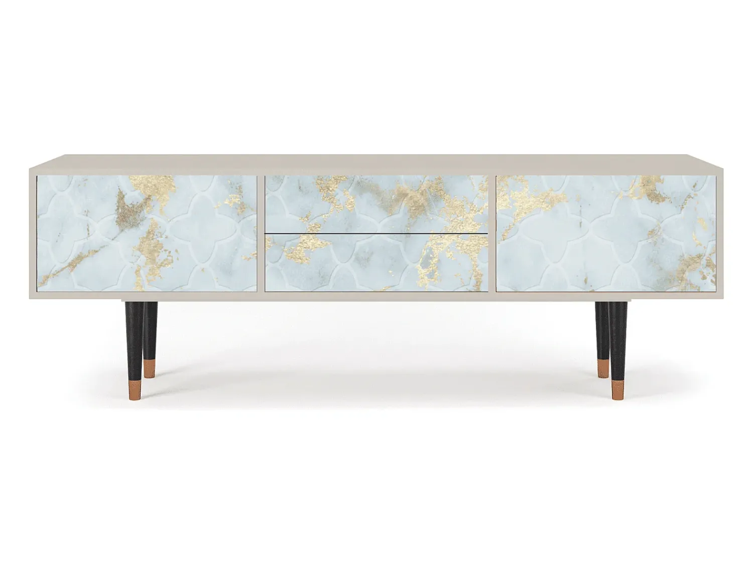 Móvel De Tv* Mueble de TV - 170х59х48 cm - T4 - Golden Waves, Areia Bege