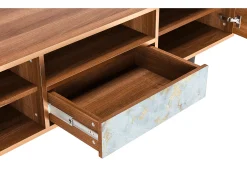 Mueble de TV - 170х59х41 cm - T6 - Golden Waves, Nogueira Castanho