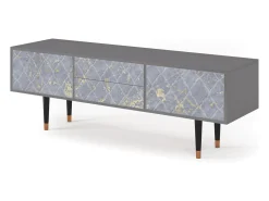 Hot Mueble de TV - 170х59х48 cm - T4 - Golden Smoke, Cinza Cinzento