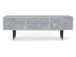 Hot Mueble de TV - 170х59х48 cm - T4 - Golden Smoke, Cinza Cinzento