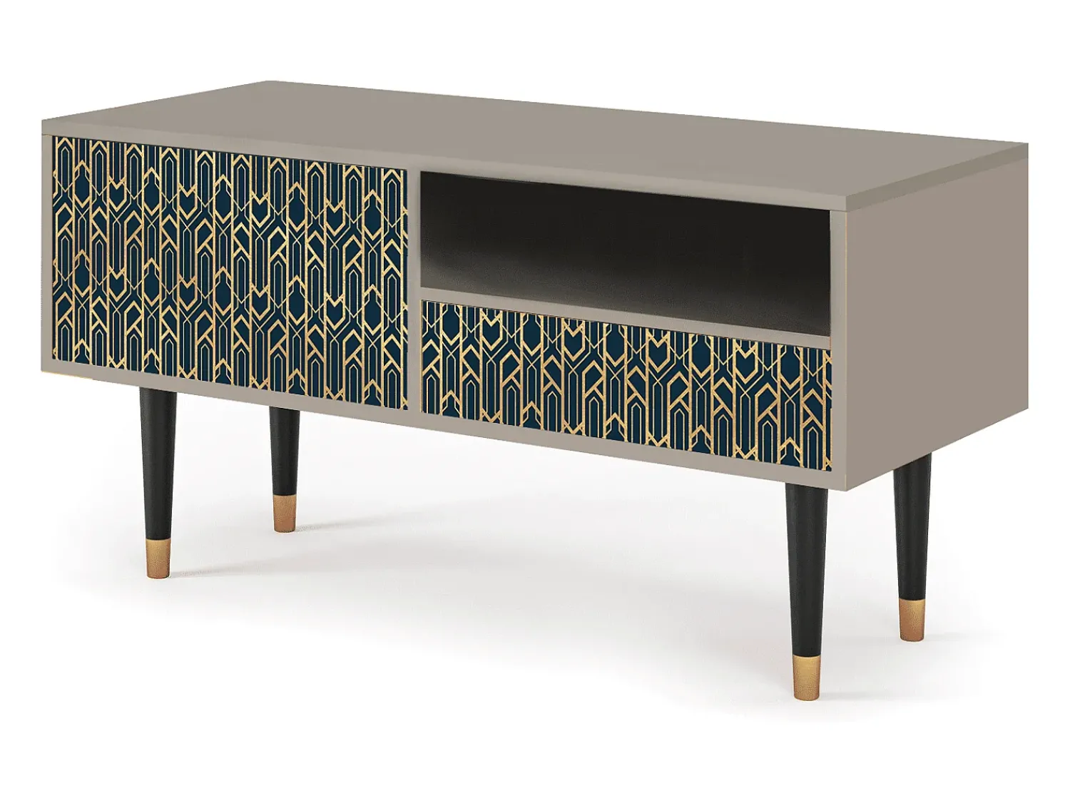 Mueble de TV - 115х59х48 cm - T3 - Golden Empire, Areia^ Móvel De Tv