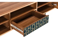 Clearance Mueble de TV - 170х59х41 cm - T6 - Golden Empire, Nogueira Castanho