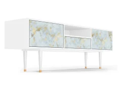 Móvel De Tv| Mueble de TV - 170х59х41 cm - T6 - Golden Waves, Branco Bege