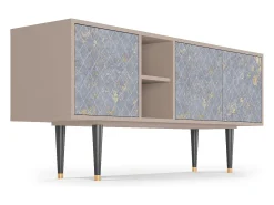Mueble de TV - 150х69х41 cm - T5 - Golden Smoke, Latte^ Móvel De Tv