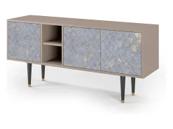 Mueble de TV - 150х69х41 cm - T5 - Golden Smoke, Latte^ Móvel De Tv