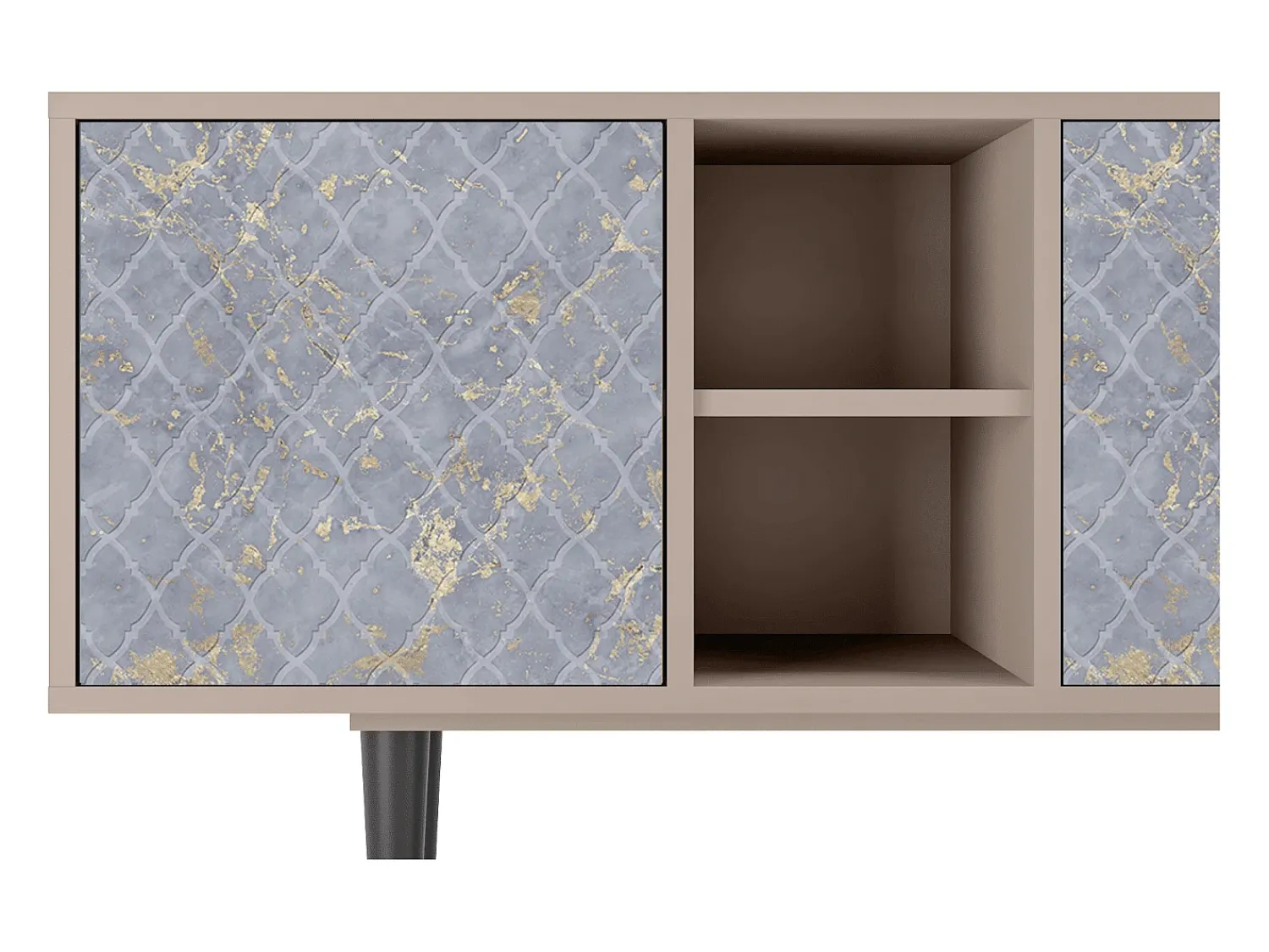 Mueble de TV - 150х69х41 cm - T5 - Golden Smoke, Latte^ Móvel De Tv