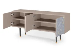 Mueble de TV - 150х69х41 cm - T5 - Golden Smoke, Latte^ Móvel De Tv