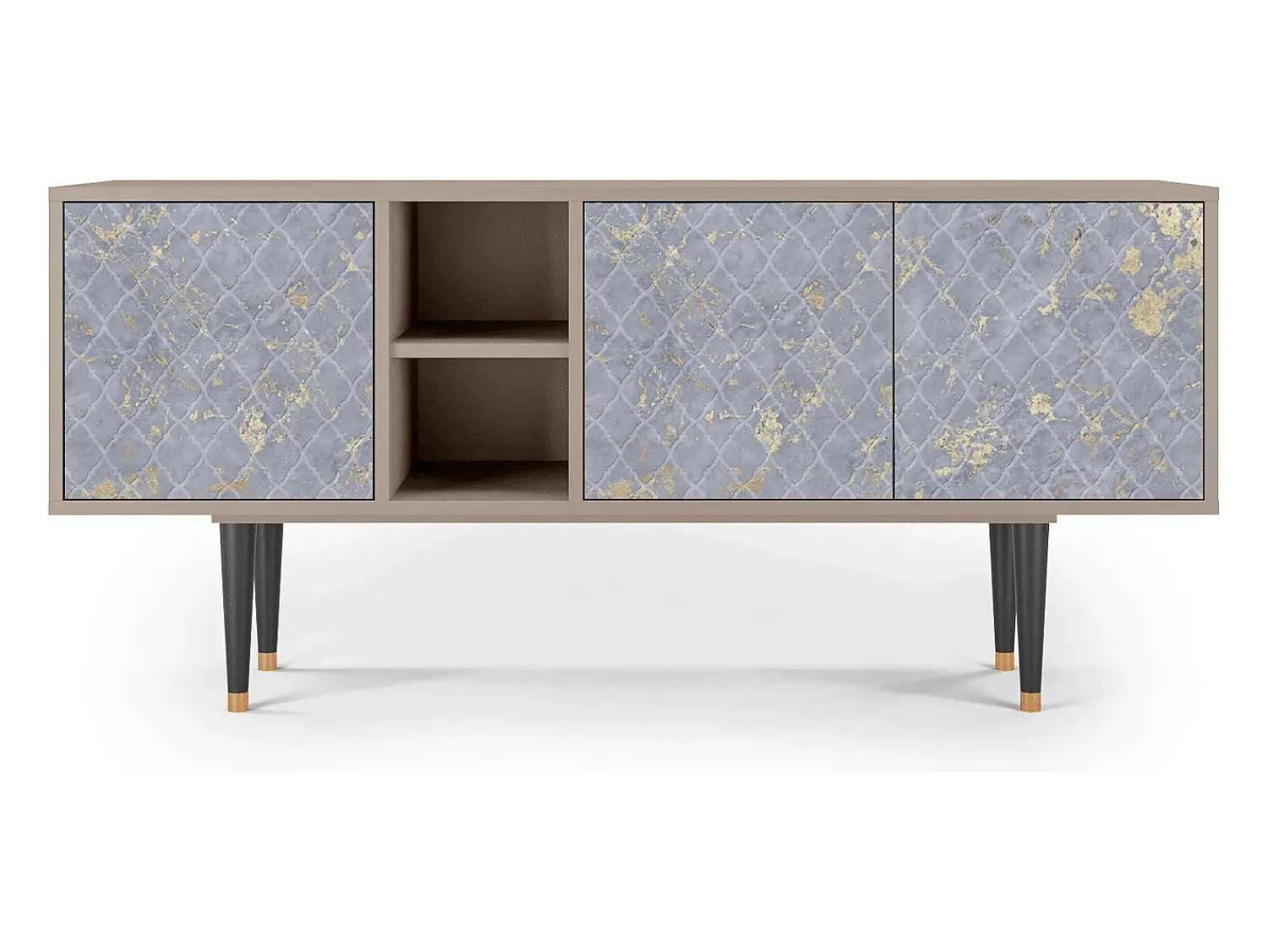 Mueble de TV - 150х69х41 cm - T5 - Golden Smoke, Latte^ Móvel De Tv