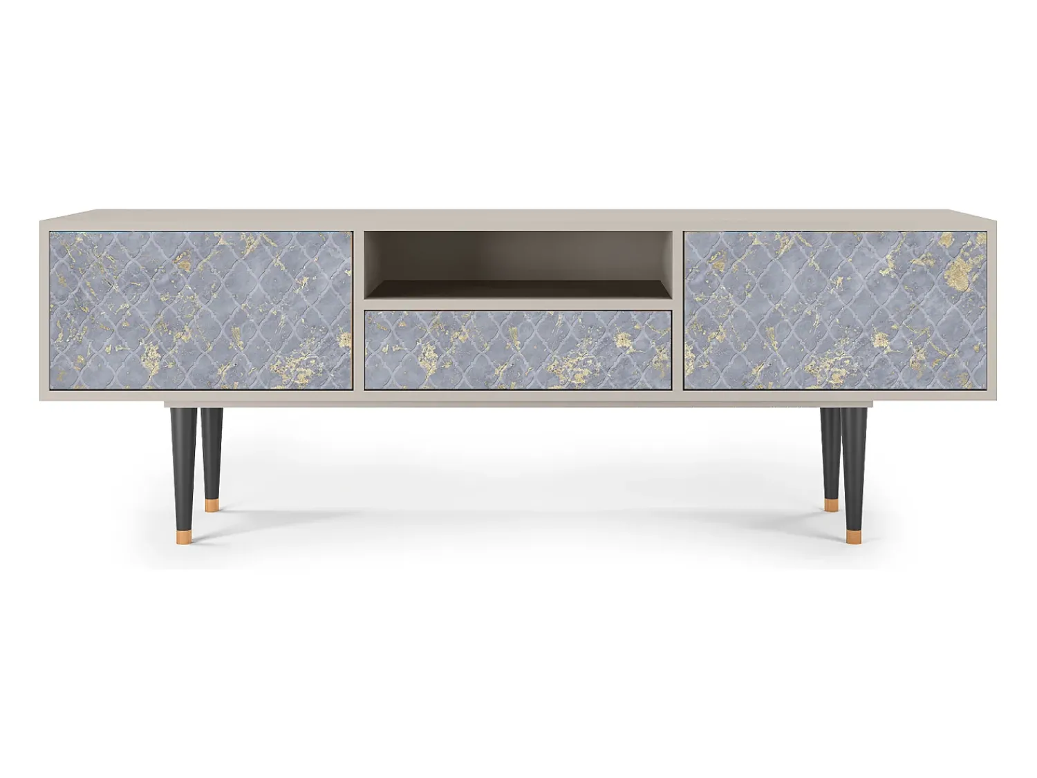Móvel De Tv| Mueble de TV - 170х59х41 cm - T6 - Golden Smoke, Areia Bege