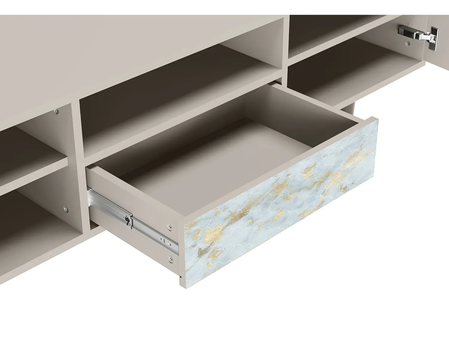 Móvel De Tv| Mueble de TV - 170х59х41 cm - T6 - Golden Waves, Areia Bege