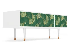 Mueble de TV - 170х59х48 cm - T4 - Gold Ginkgo, Branco^ Móvel De Tv