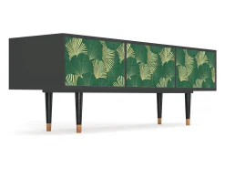 Best Mueble de TV - 170х59х48 cm - T4 - Gold Ginkgo, Antracite Cinza antracite