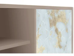 Online Mueble de TV - 170х69х48 cm - T2 - Golden Waves, Latte Bege