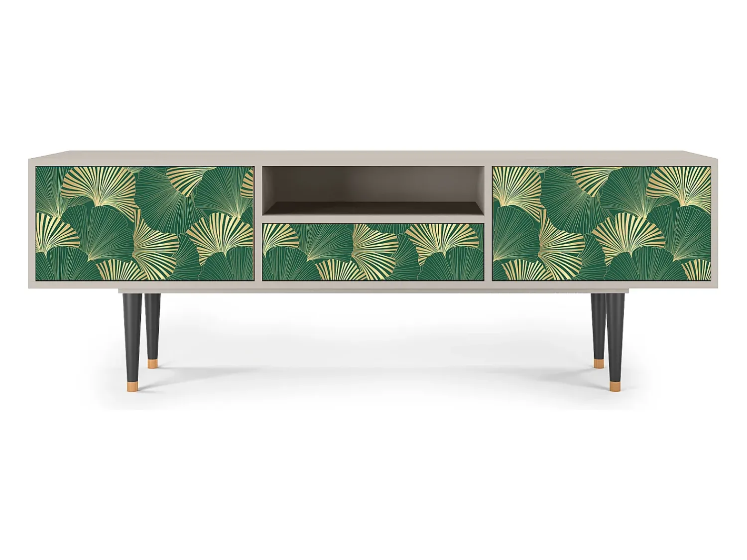 Clearance Mueble de TV - 170х59х41 cm - T6 - Gold Ginkgo, Areia Bege