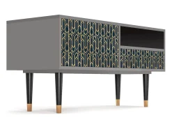 Discount Mueble de TV - 115х59х48 cm - T3 - Golden Empire, Cinza Cinzento