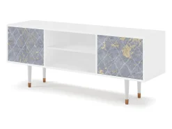 Sale Mueble de TV - 170х69х48 cm - T2 - Golden Smoke, Branco Bege