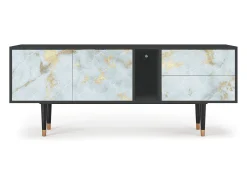 Móvel De Tv* Mueble de TV - 170х69х48 cm - T1 - Golden Waves, Antracite Cinza antracite