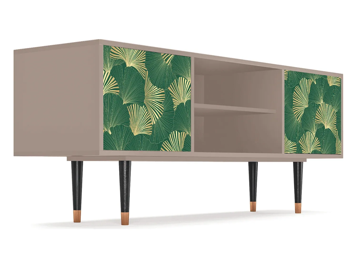 Móvel De Tv* Mueble de TV - 170х69х48 cm - T2 - Gold Ginkgo, Latte Bege