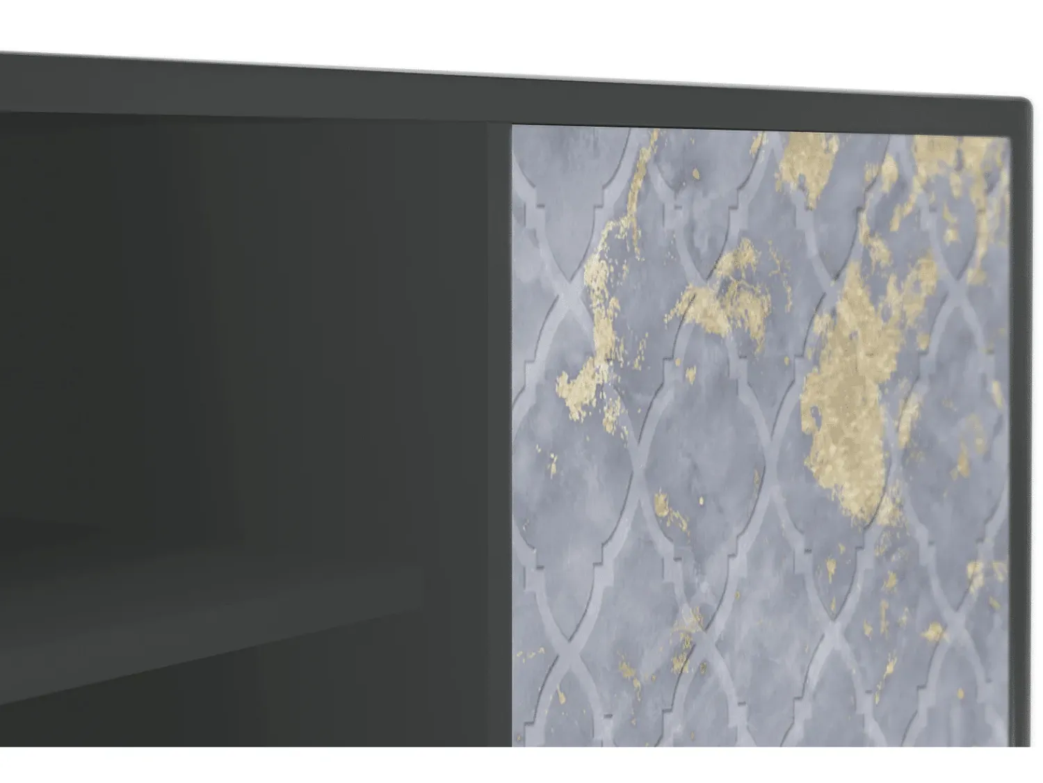 Mueble de TV - 170х69х48 cm - T2 - Golden Smoke, Antracite^ Móvel De Tv