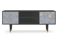 Mueble de TV - 170х69х48 cm - T2 - Golden Smoke, Antracite^ Móvel De Tv